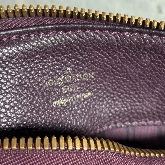 Auth Louis Vuitton Monogram Empreinte Audacieuse PM Shoulder Bag Purple LV 2669N